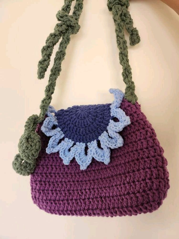 Crochet Sunflower Beg