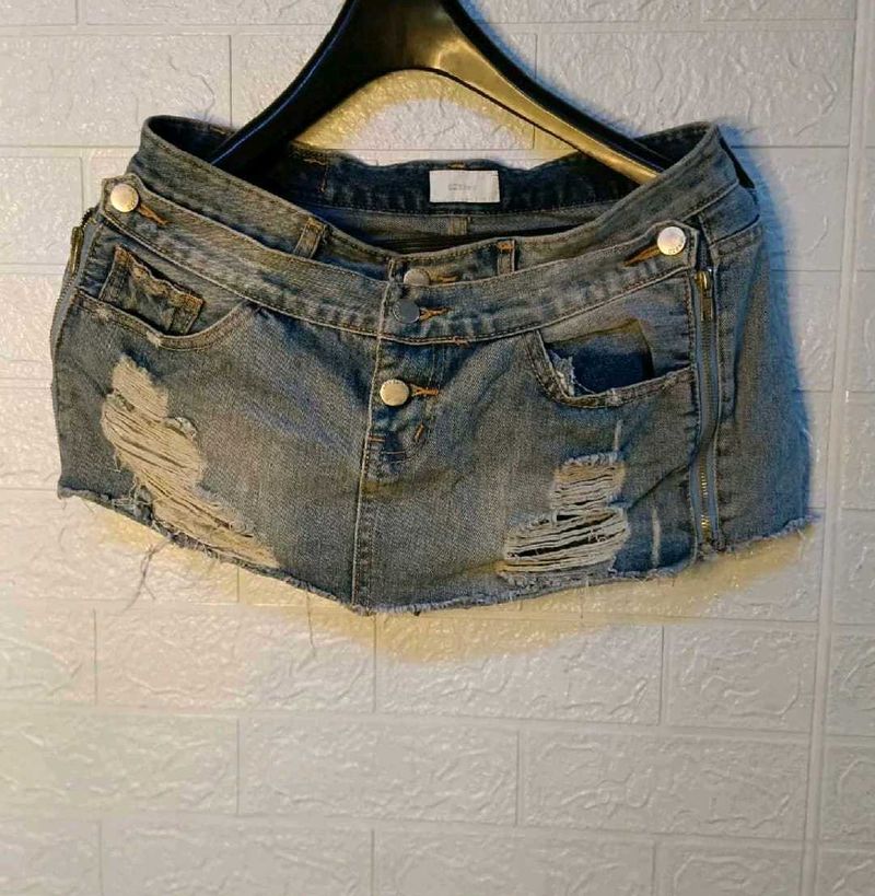Denim Skort/ Shorts Plus Skirt/ Fixed Price
