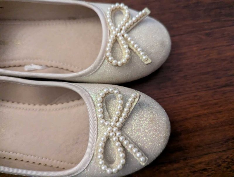 Girls&#39; Glittery Ballet Flats