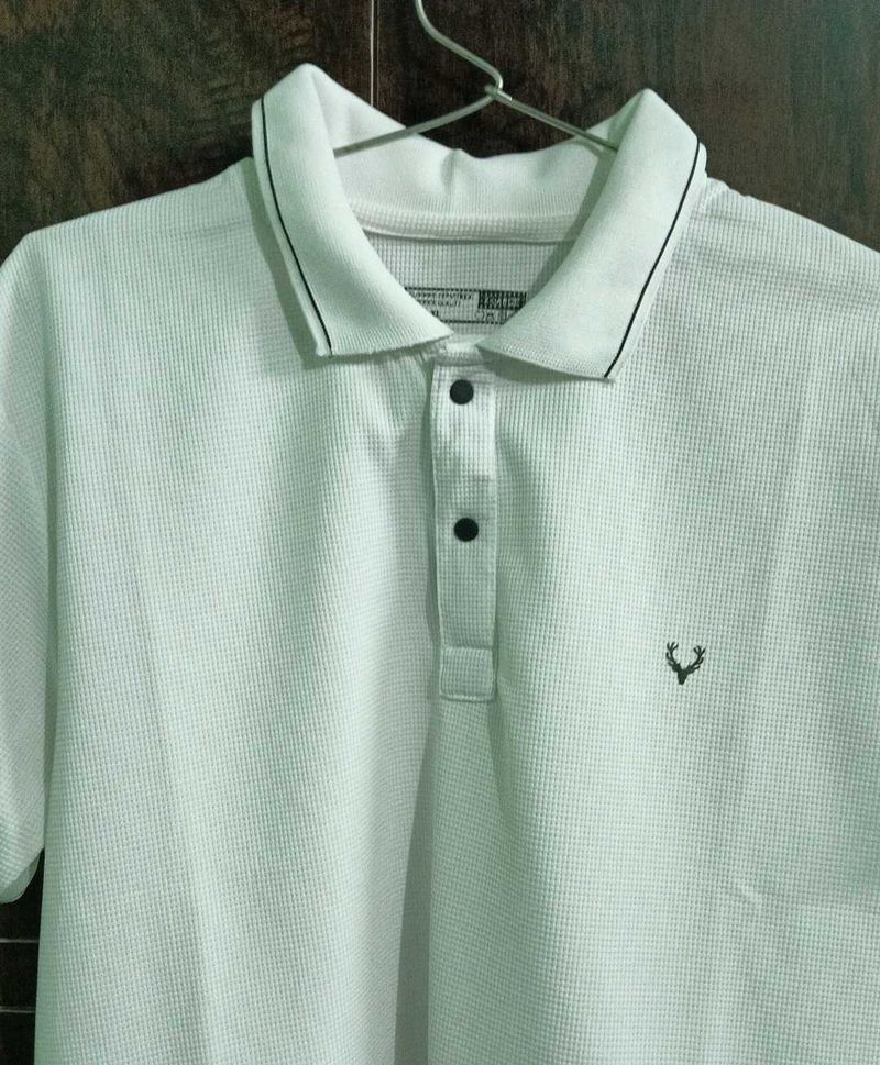 Allen Solly original white polo tshirt 👕
