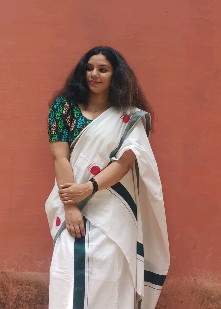 Kerala Set Mund Without Blouse