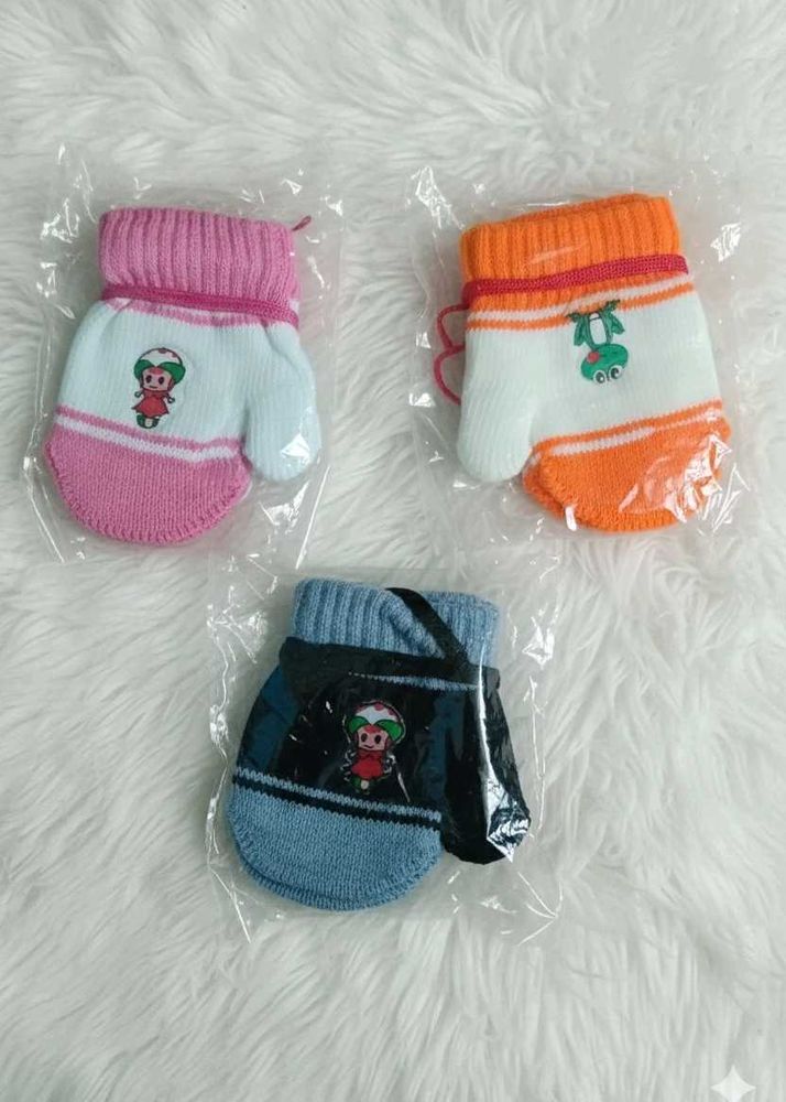Adorable Baby Mittens (Set of 3)