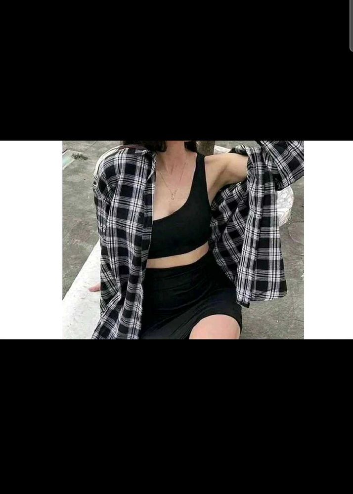 Black And White Checked Shirt