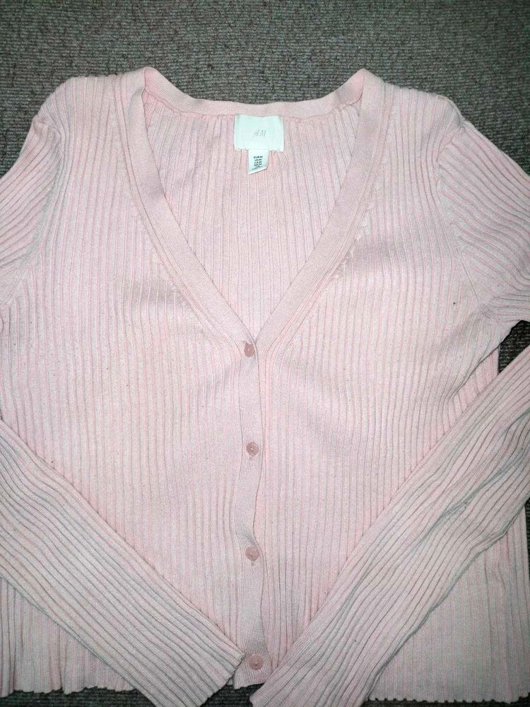 Pink H&amp;M Cardigan