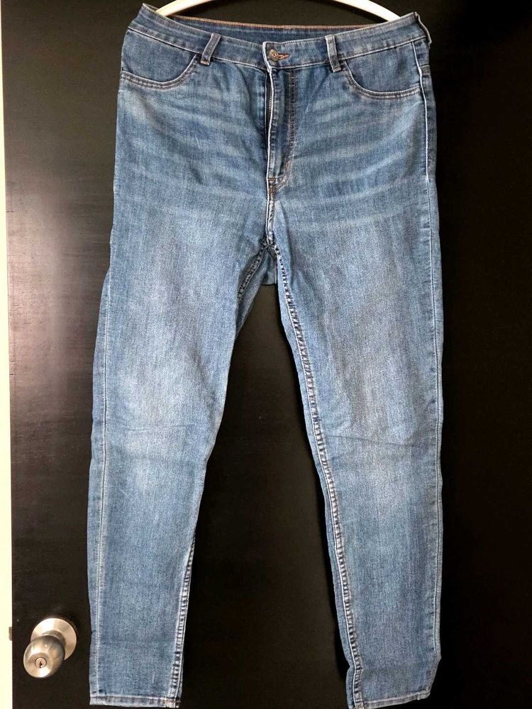 Blue Skinny High H&amp;M Denim Jeans