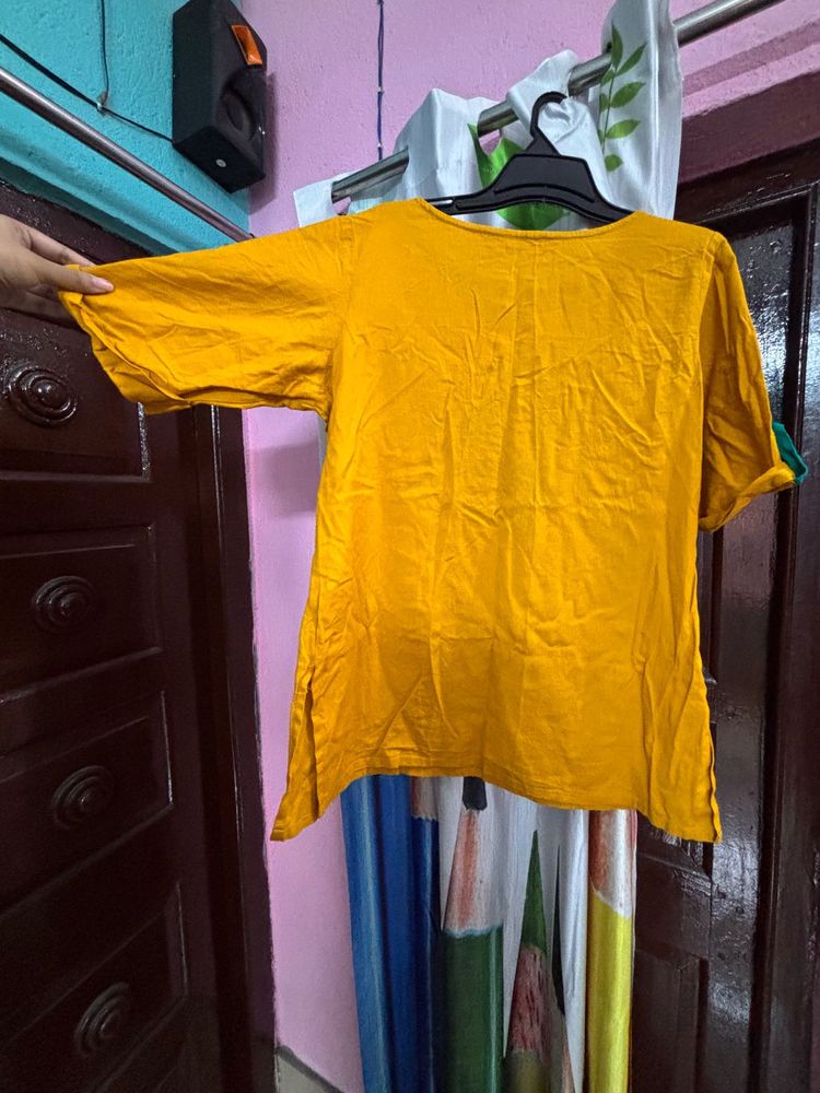 Mustard Yellow Tunic Top