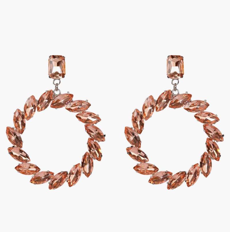Round Crystal Earrings