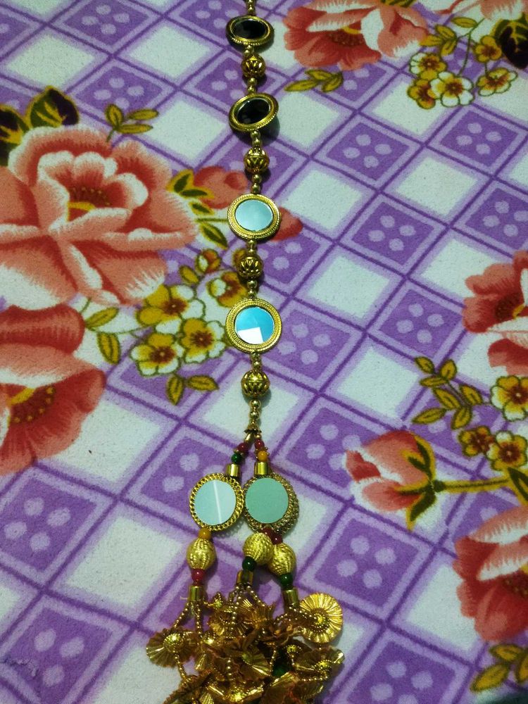 Hair Assesri  golden color long paranda