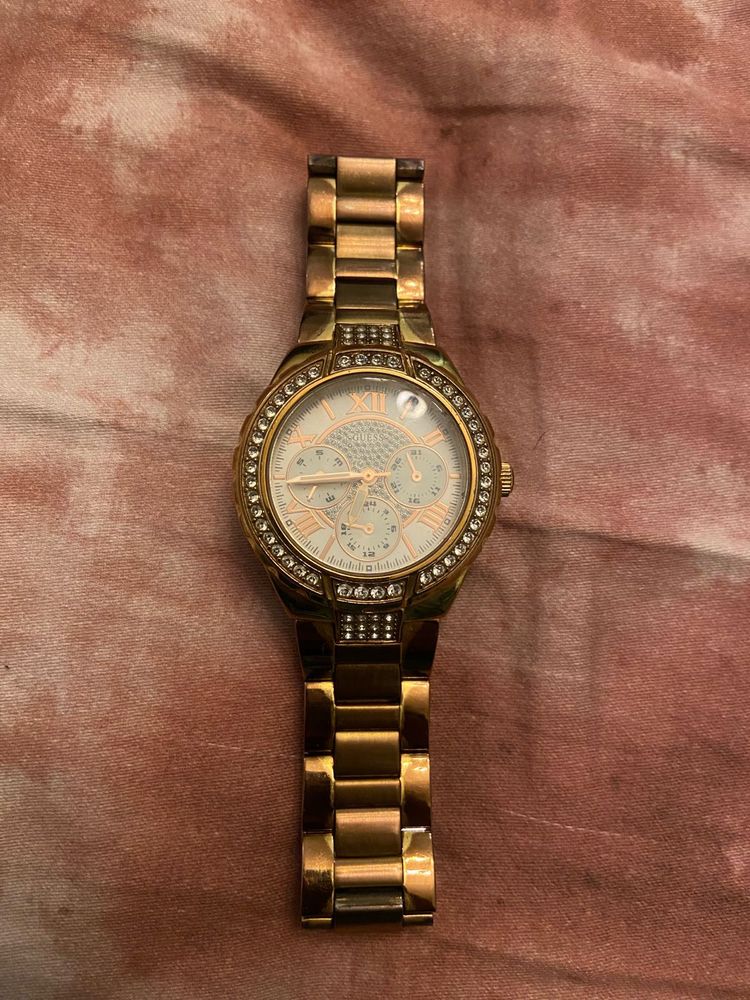 Guess Elegant Gold-Tone Watch