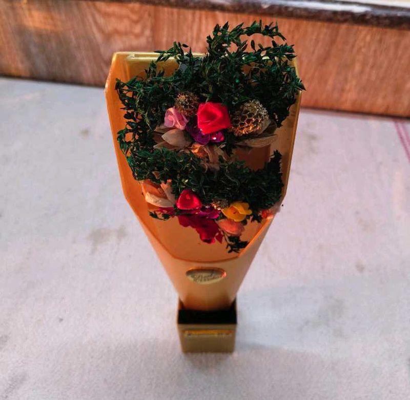 Miniature Flower Bouquet in Paper Cone