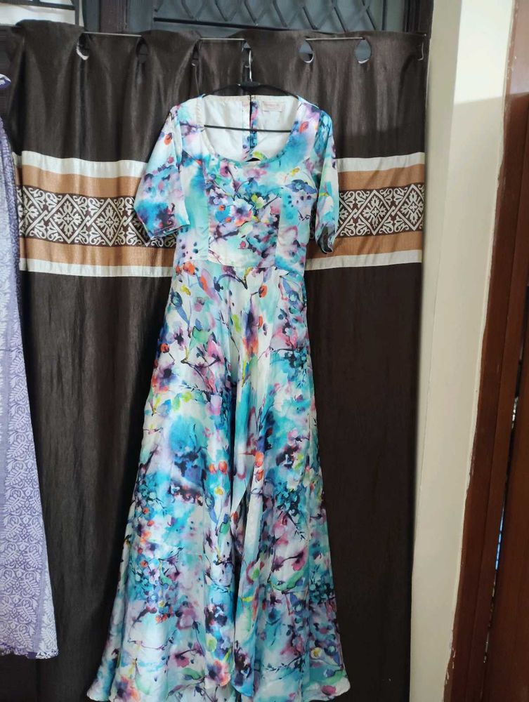 Watercolor Floral Maxi Dress