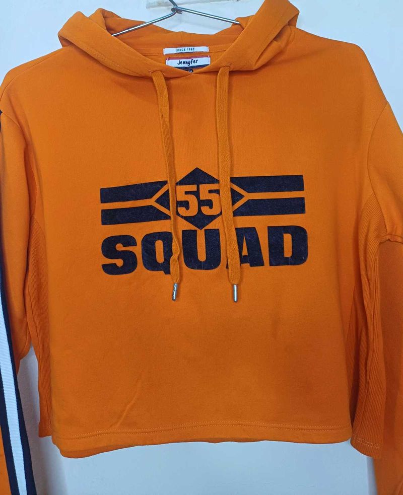 Jennifer &#39;55 Squad&#39; Cropped Hoodie