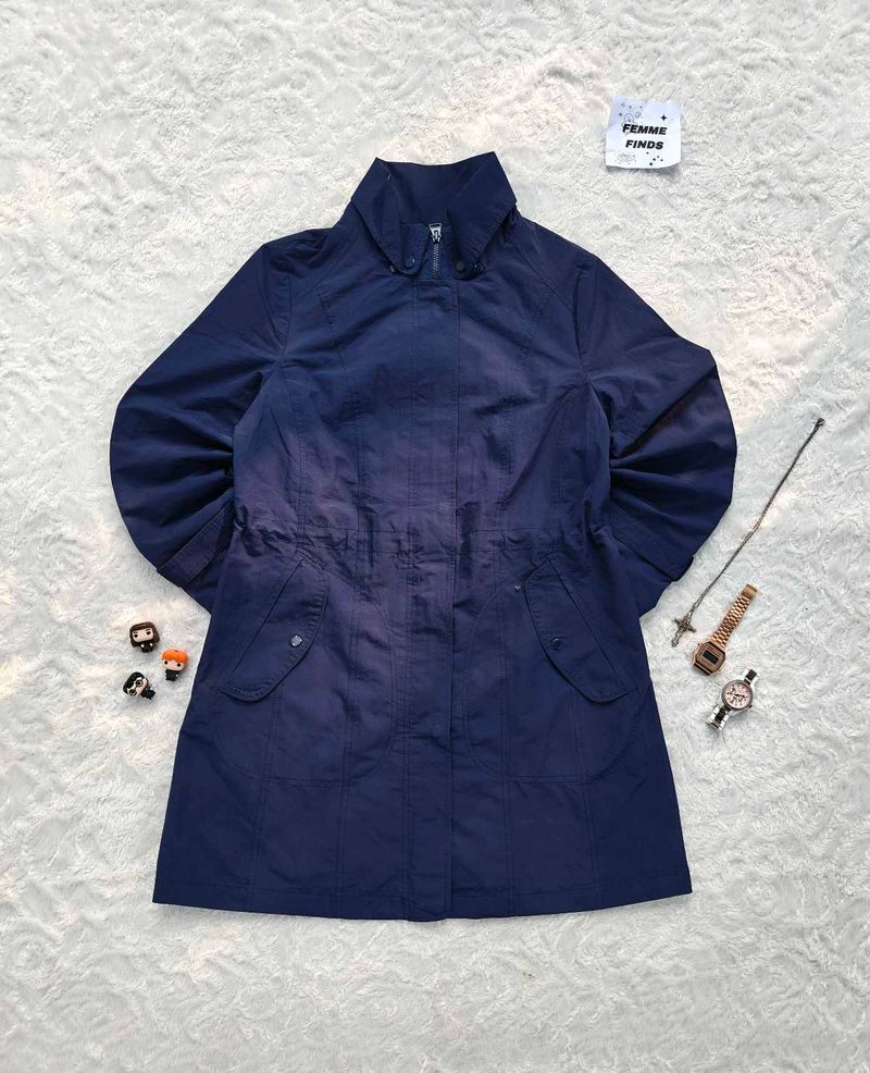 🐊 Crocodile Navy Trench Coat