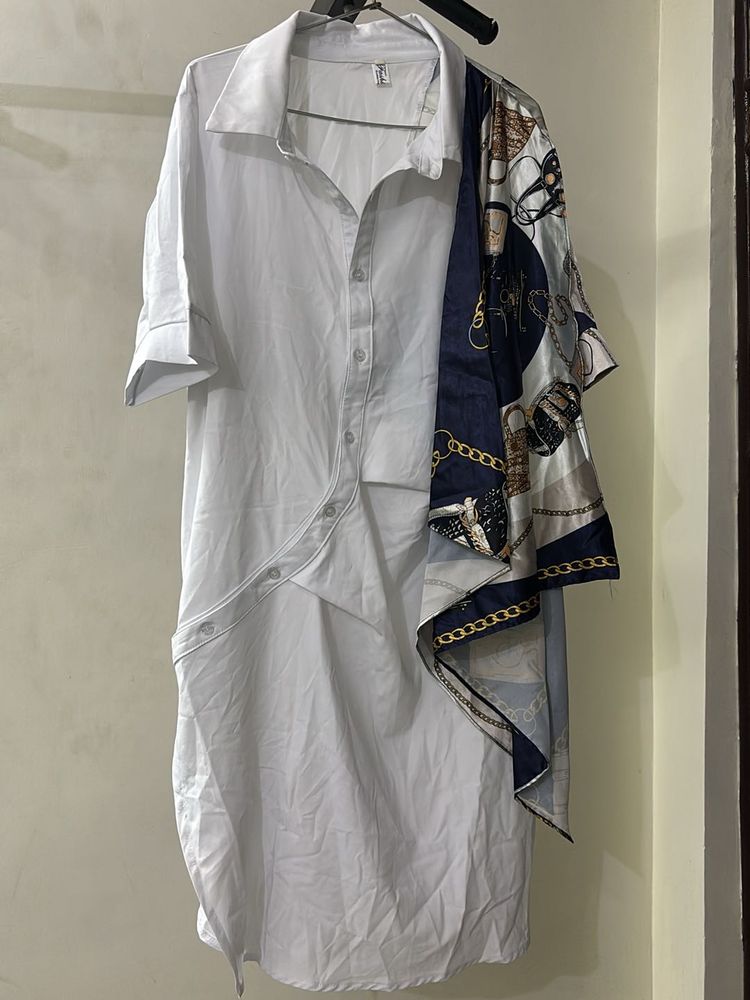 Pretty White Shirt Dress