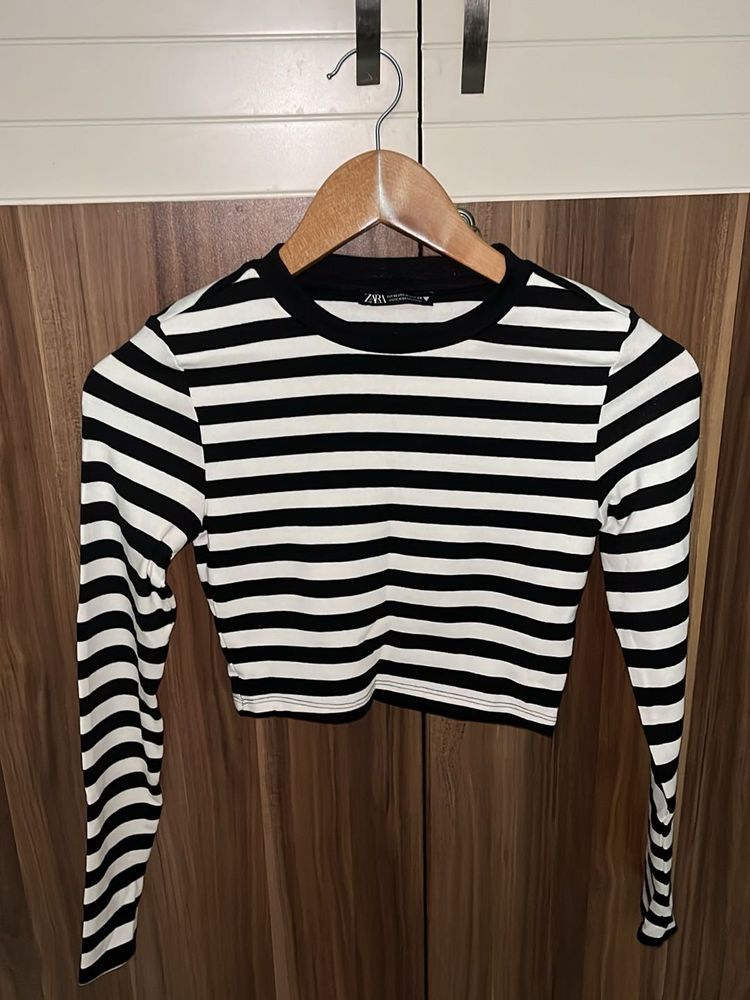 Striped Crop Top