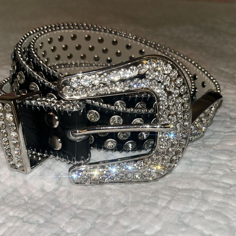 Rhinestone Studded Belt