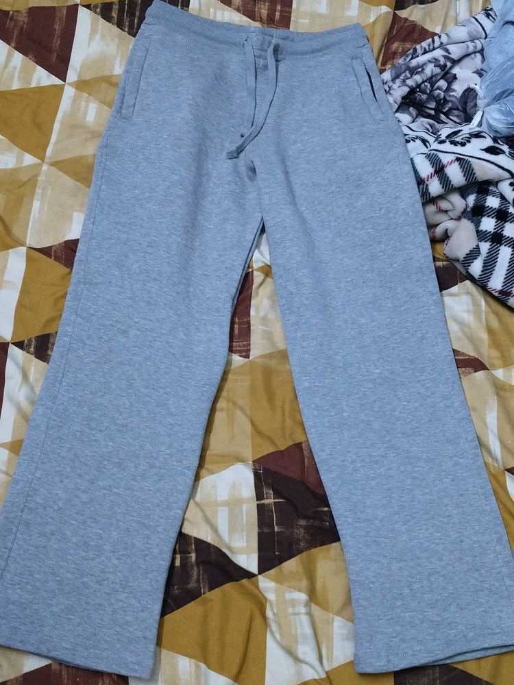Gray Wide Leg Sweatpants (unisex )
