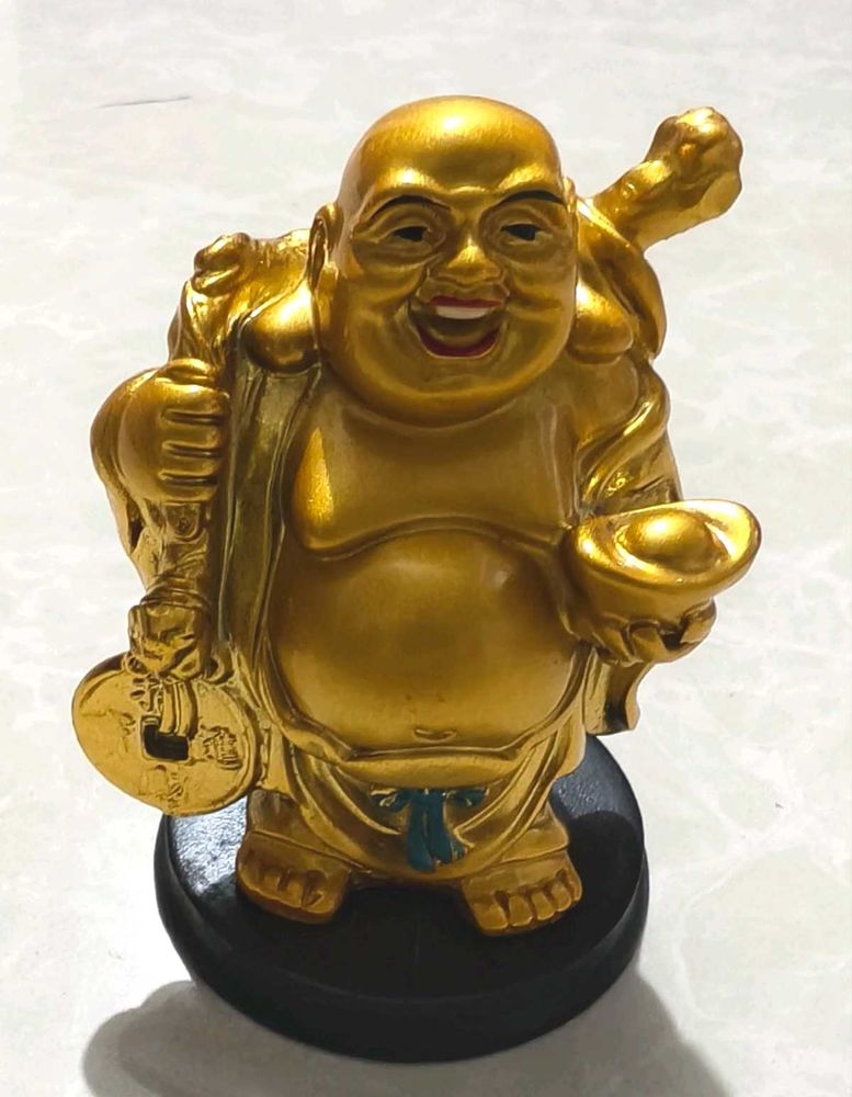 Laughing Buddha Statue Golden
