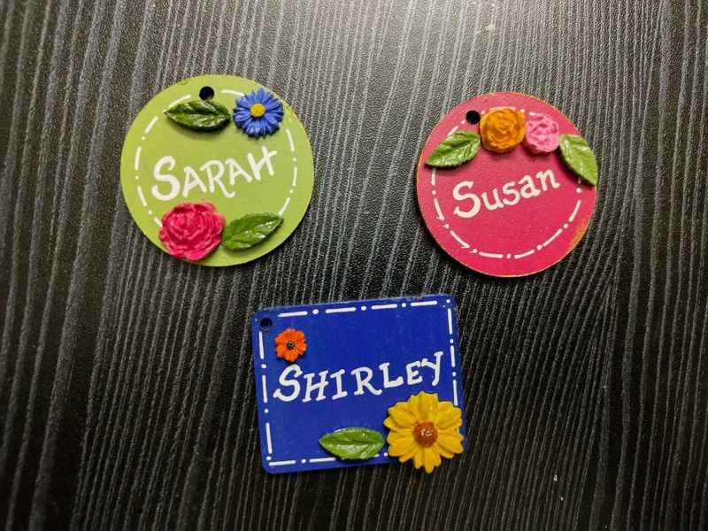🌻Floral Personalised Keychains 🌸