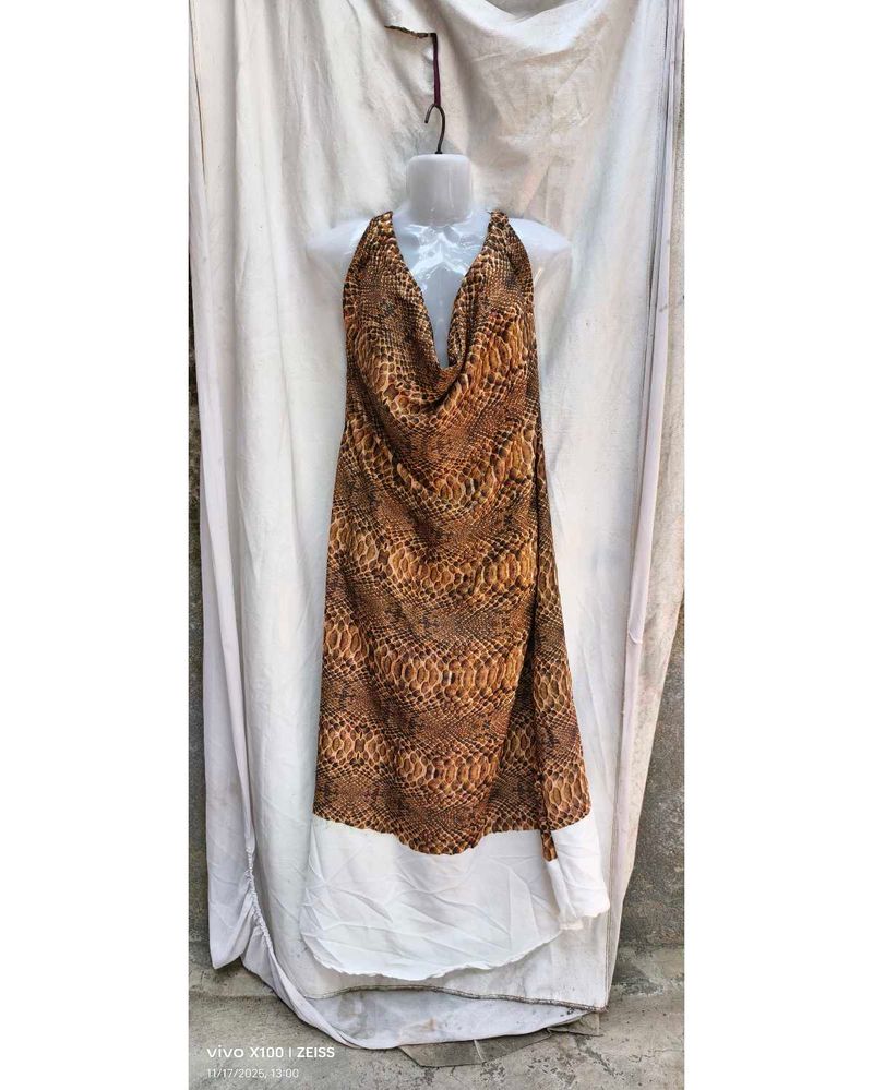 Snakeskin Print Dress