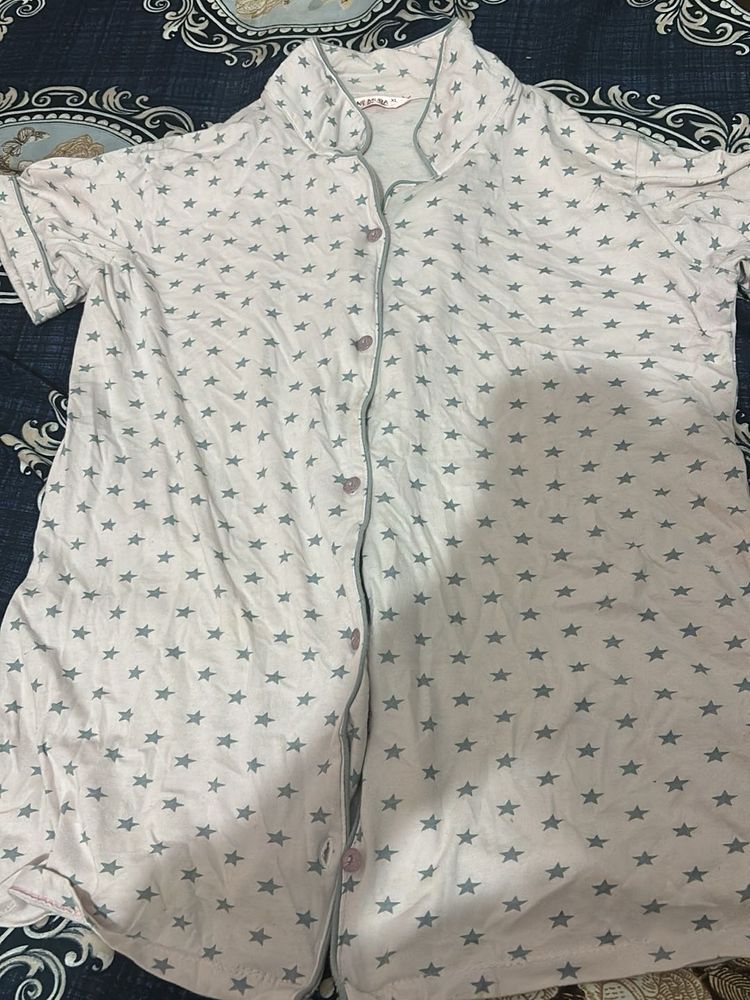 Star Patterned Pajama Set
