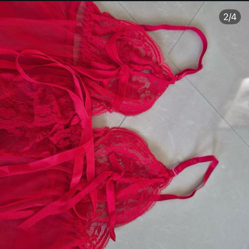 Red Lace Lingerie Set