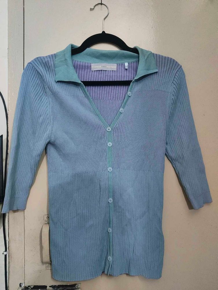 Cute Button-Down Knit Top