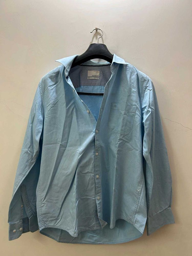 Men&#39;s Light Blue Casual Shirt