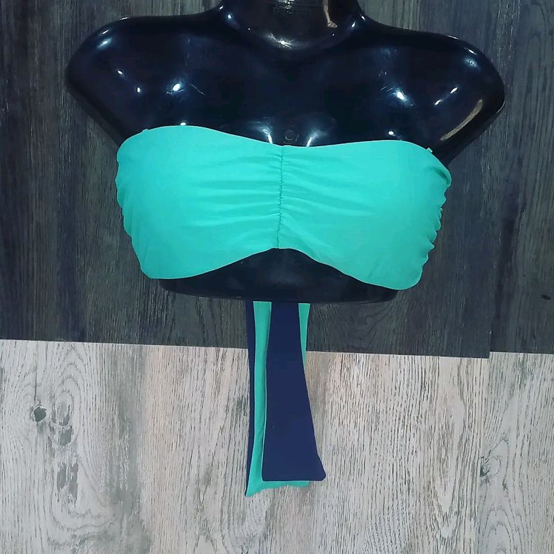 Double sided tie knot padded bikini top