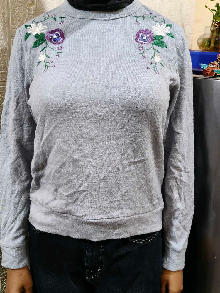 Korean style woolen top