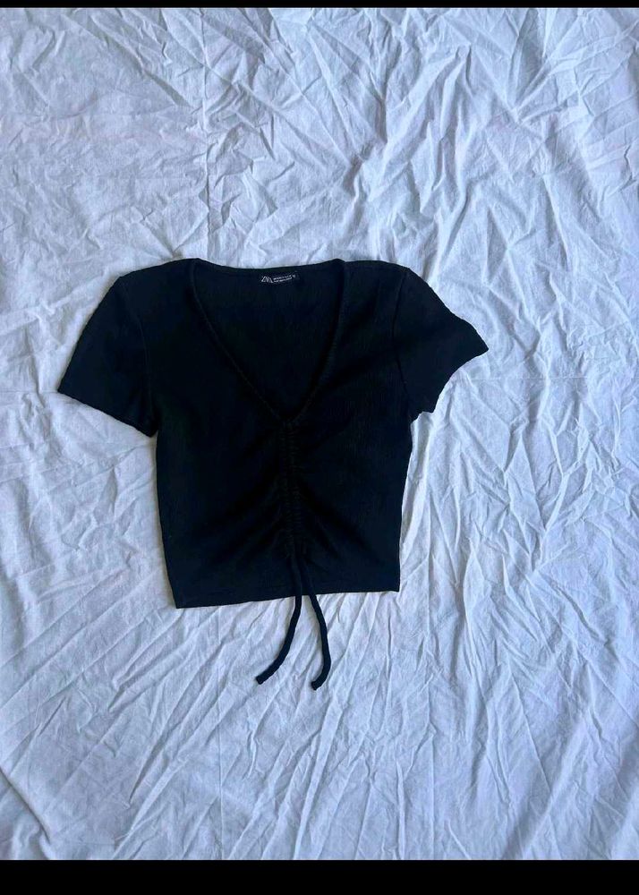 zara crop top