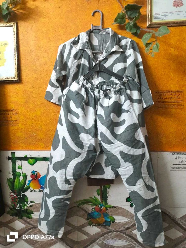 Patterned Co Ord Suit