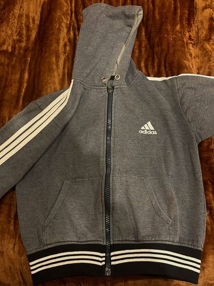 Adidas Gray Hoodie