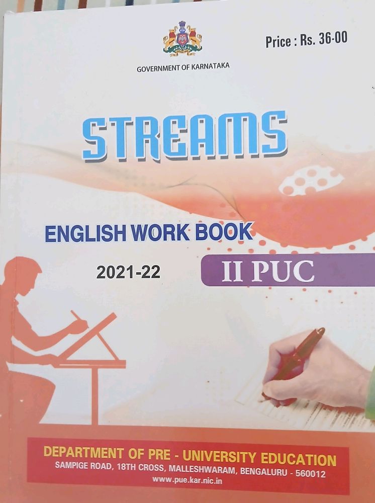 1st And 2nd Puc English &amp; hindi Workbook