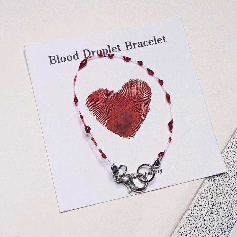 Blood Drop Bracelet