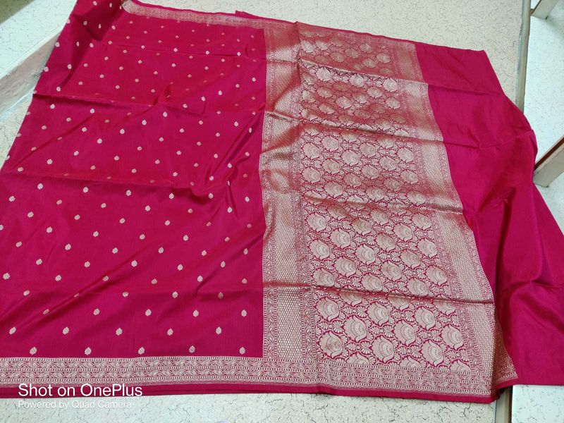 Banarsi Silk Bamber Small Border Light Weight