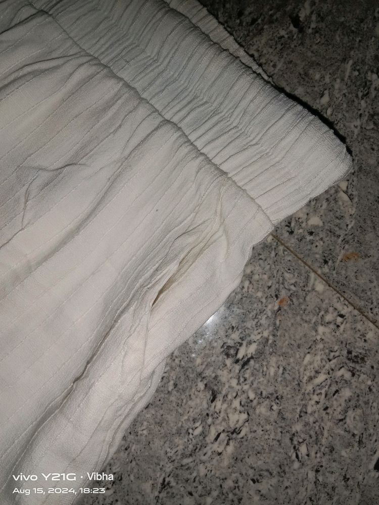White Pant Ankle Length