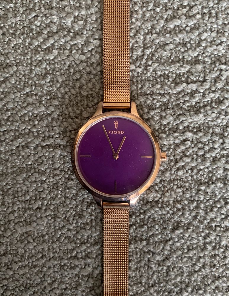 Fjord Watch Rose gold purple Dial