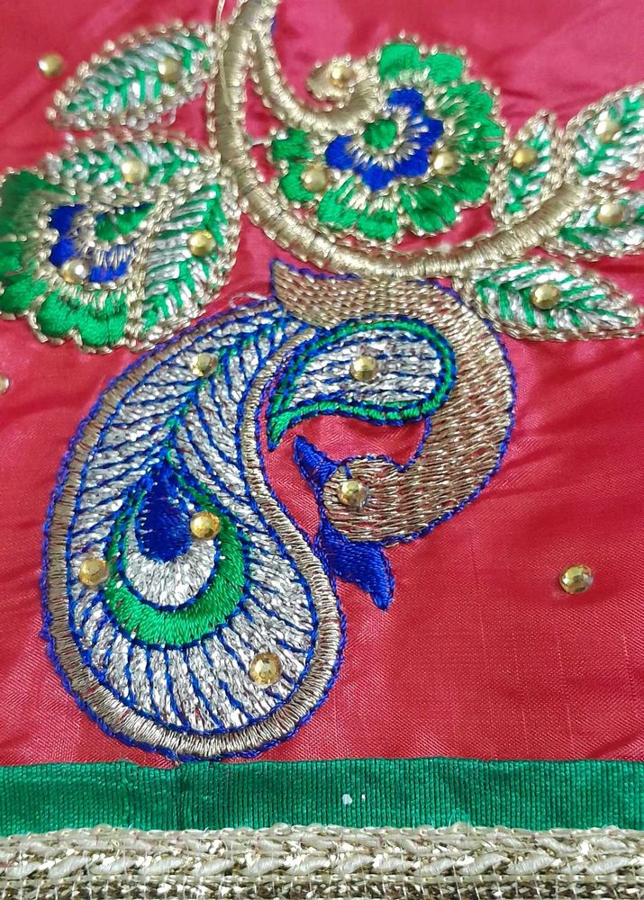 Embroidered Indian Fabric
