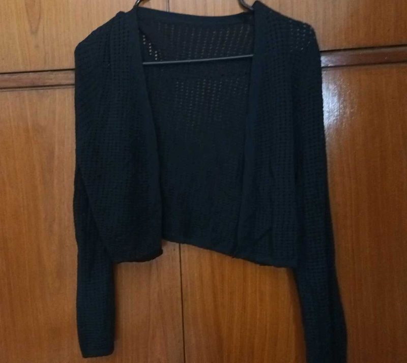 Black Knit Shrug