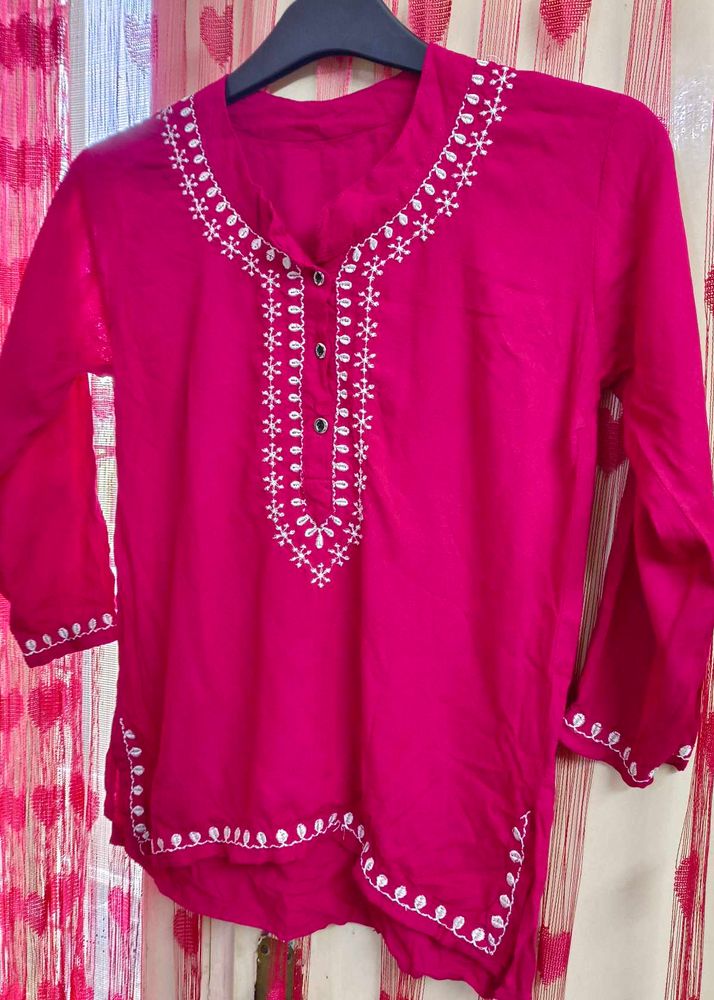Pink Kurti Top 💗💗
