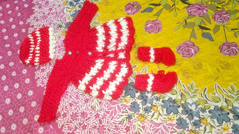 Crochet Kids New Outfit Handknit Set