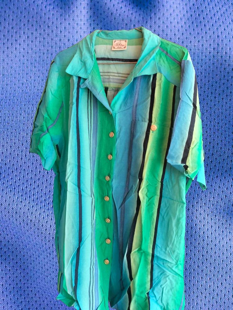 Striped Button-Down Shirt