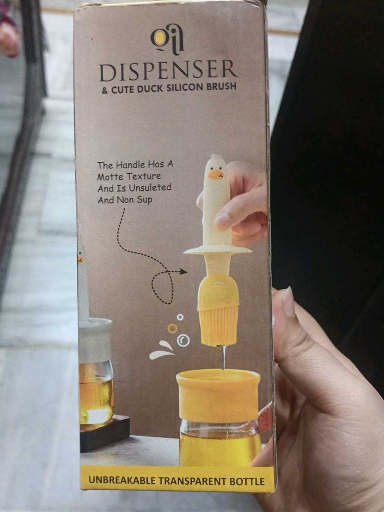 Oil Dispenser Duck Brush