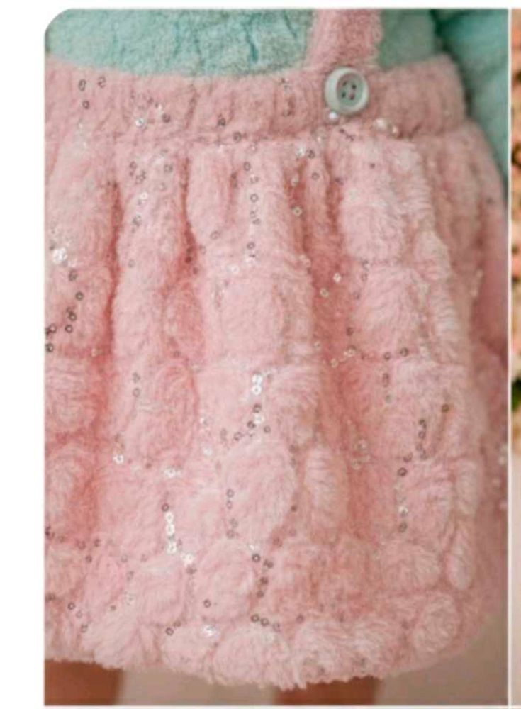 Adorable Pink Fuzzy Skirt