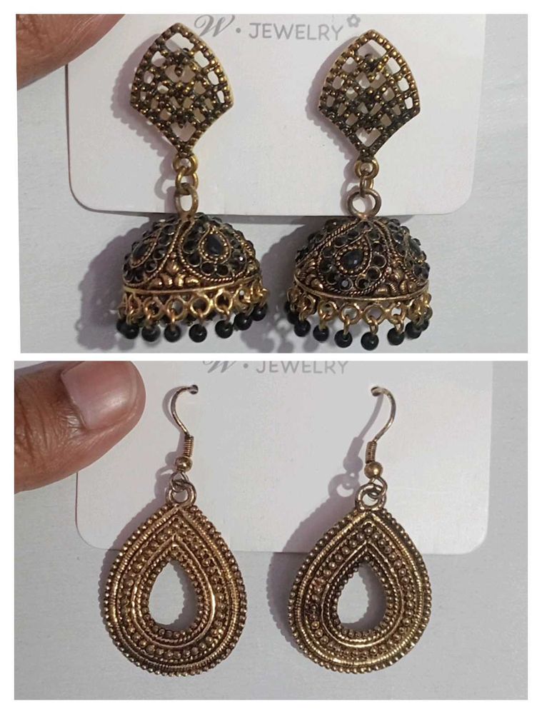 2 COMBO GOLDEN EARRINGS