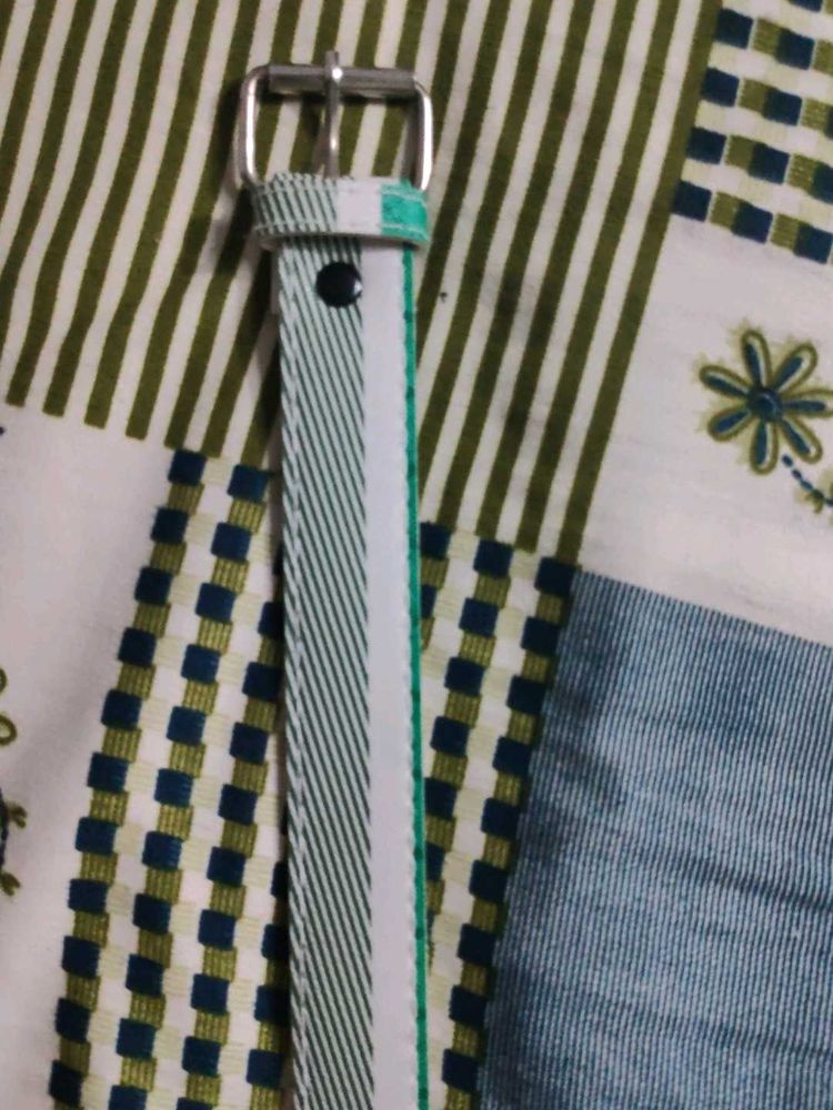 Striped Fabric Belt
