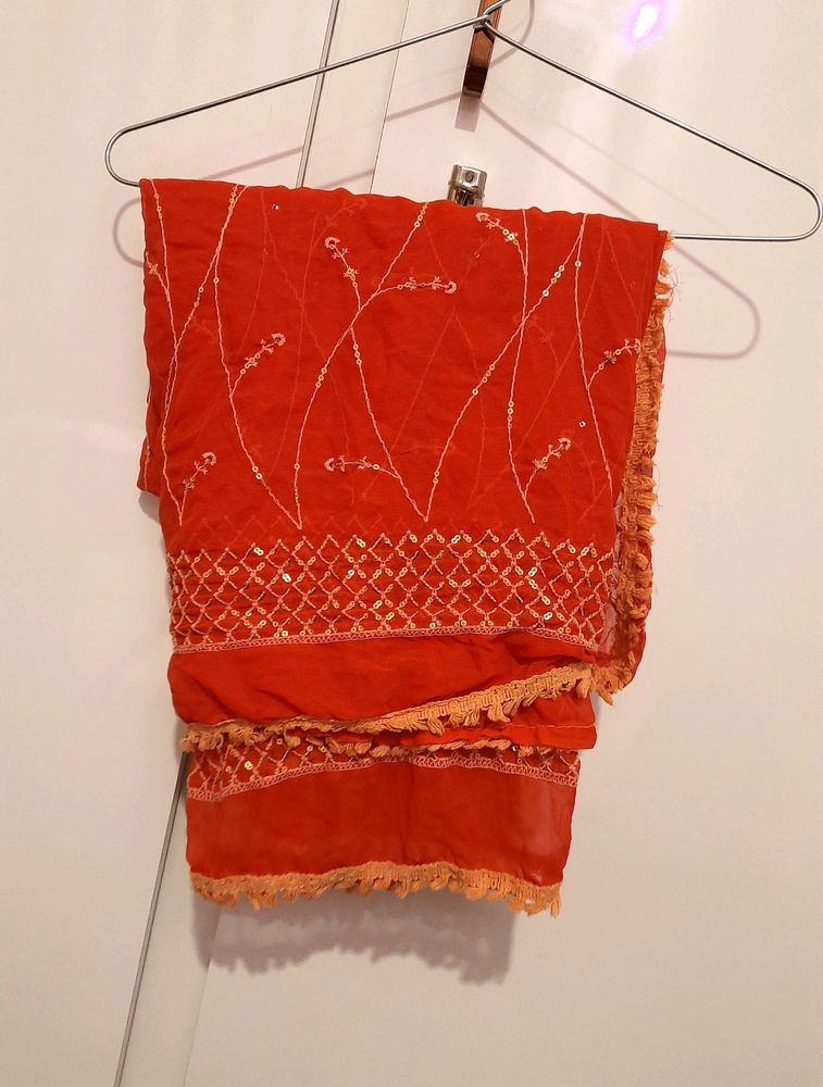 Unused Festive Wedding Duppata