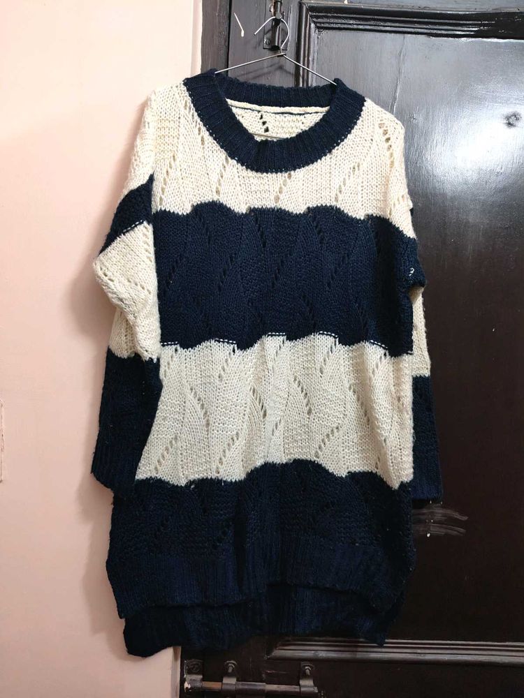 Women Wool Striped Cardigan