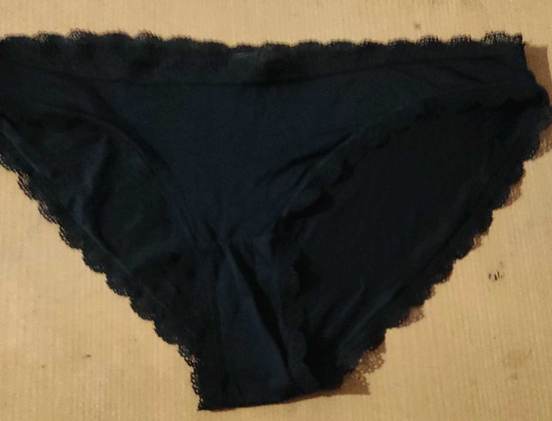Black Lace Trim Panties